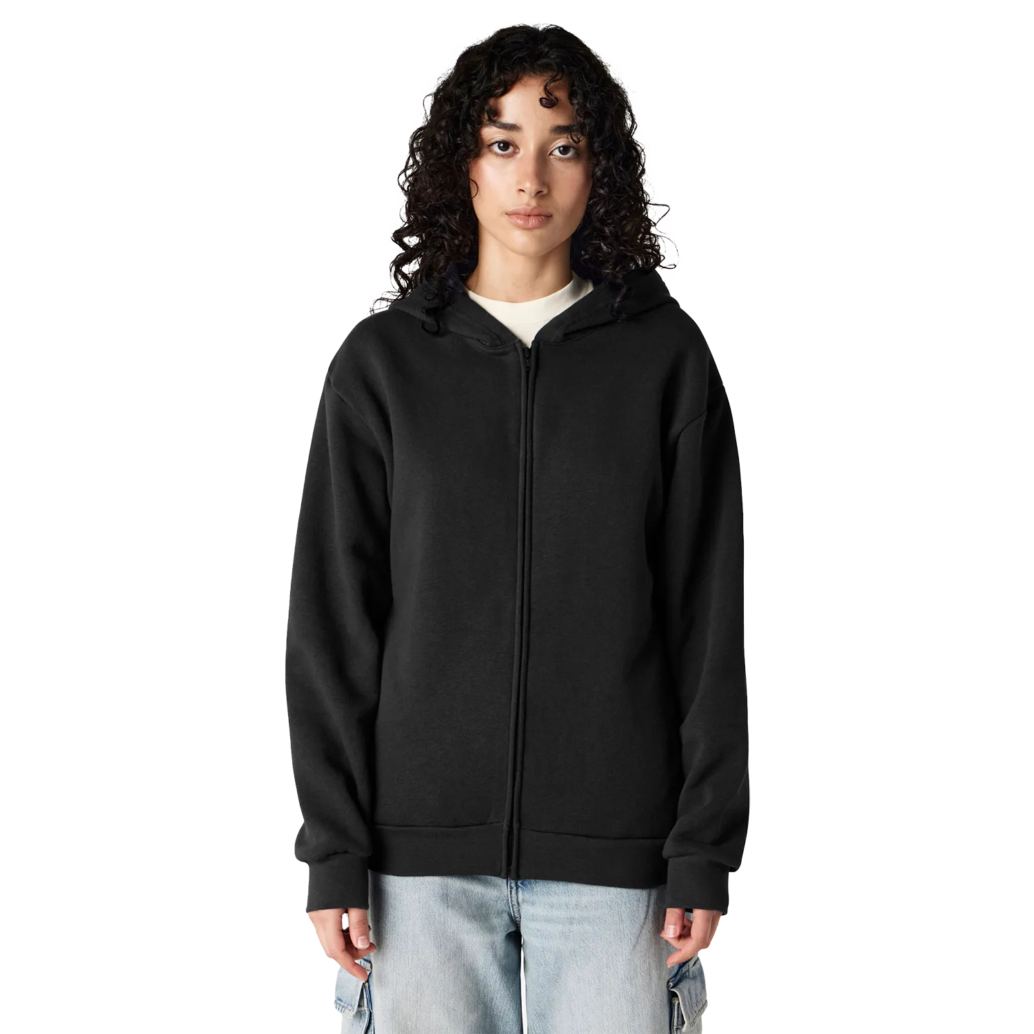 Classic-Fit Full Zip-up Hoodie Model image