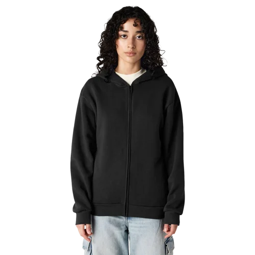 Classic-Fit Full Zip-up Hoodie Model image