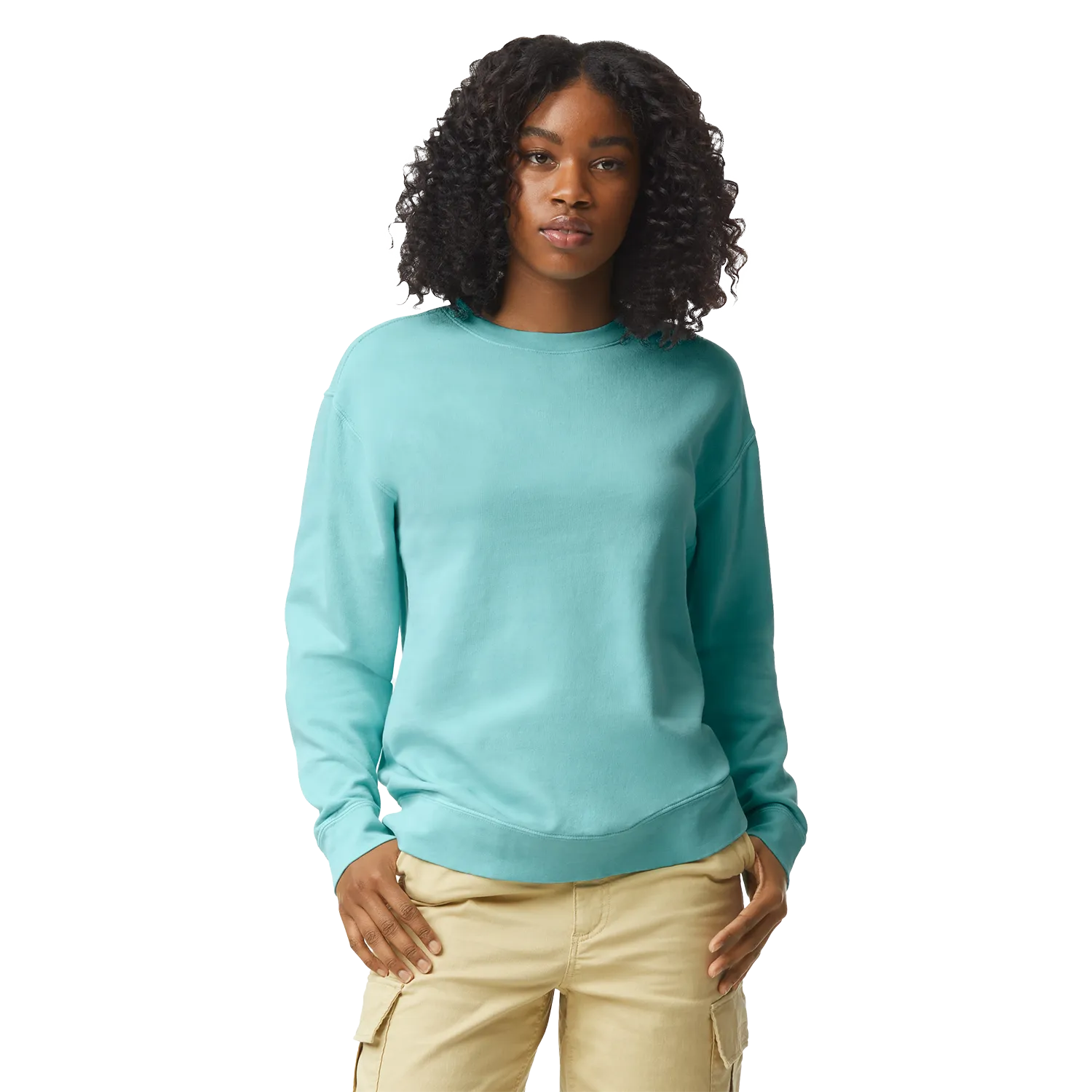 Lightweight Adult Crewneck Sweatshirt Model image