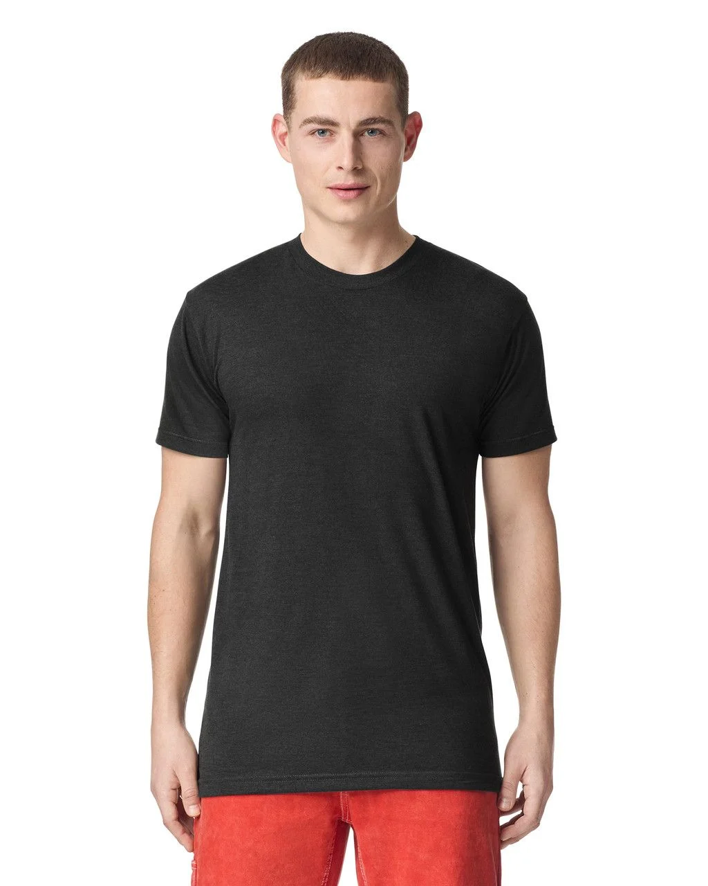 Tri-Blend Unisex Track T-Shirt Model image