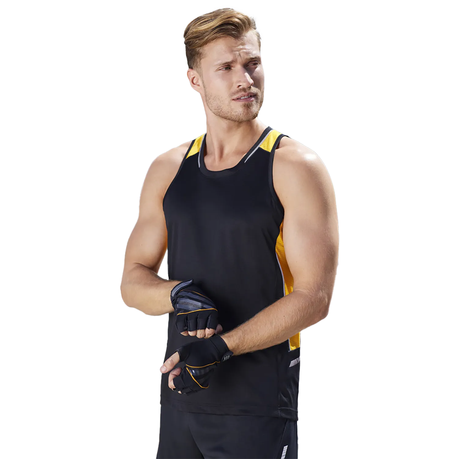 Mens Renegade Singlet Model image