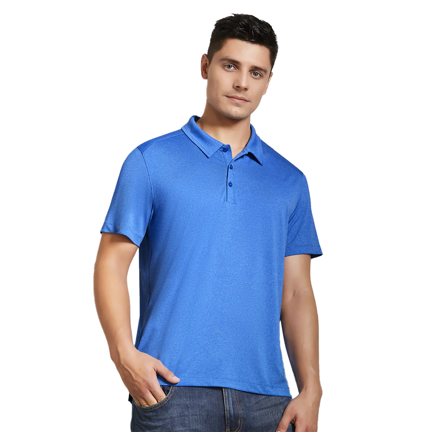 Mens Aero Short Sleeve Polo Model image