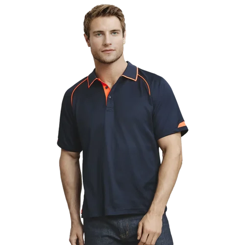 Mens Fusion Short Sleeve Polo Model image