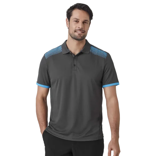 Mens Galaxy Short Sleeve Polo Model image