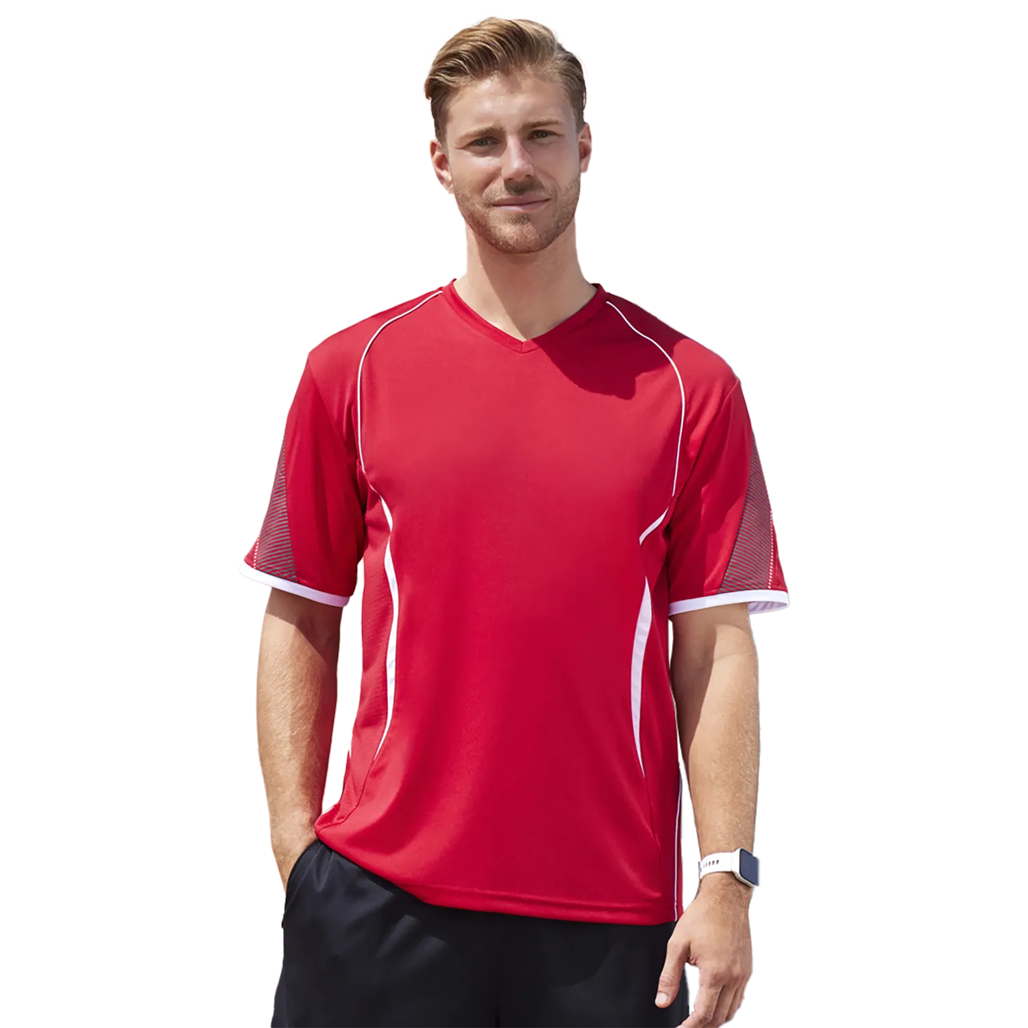 Mens Razor Short Sleeve Tee Model image