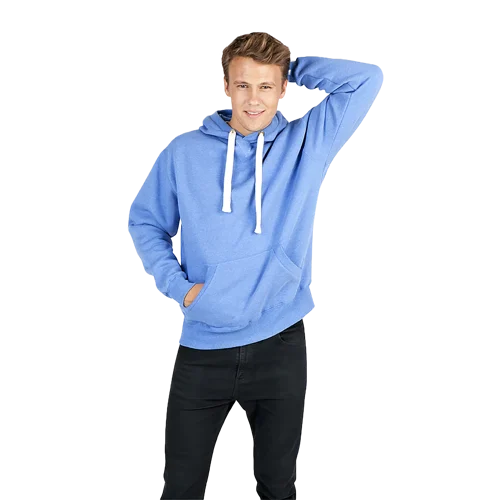 Men's Brushed Heavy Fleece Hoodie Model image