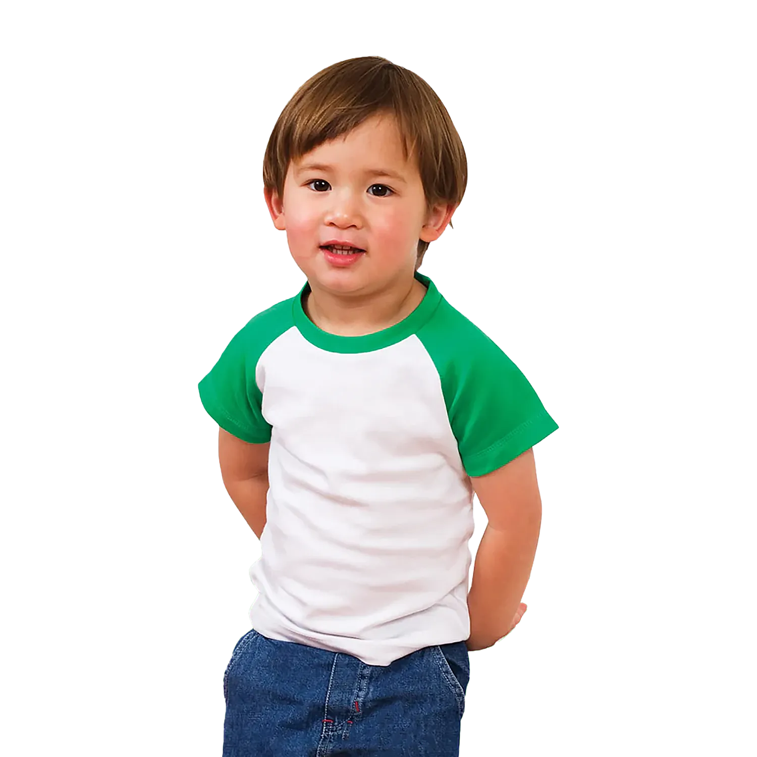 Babies Raglan T-shirt Model image
