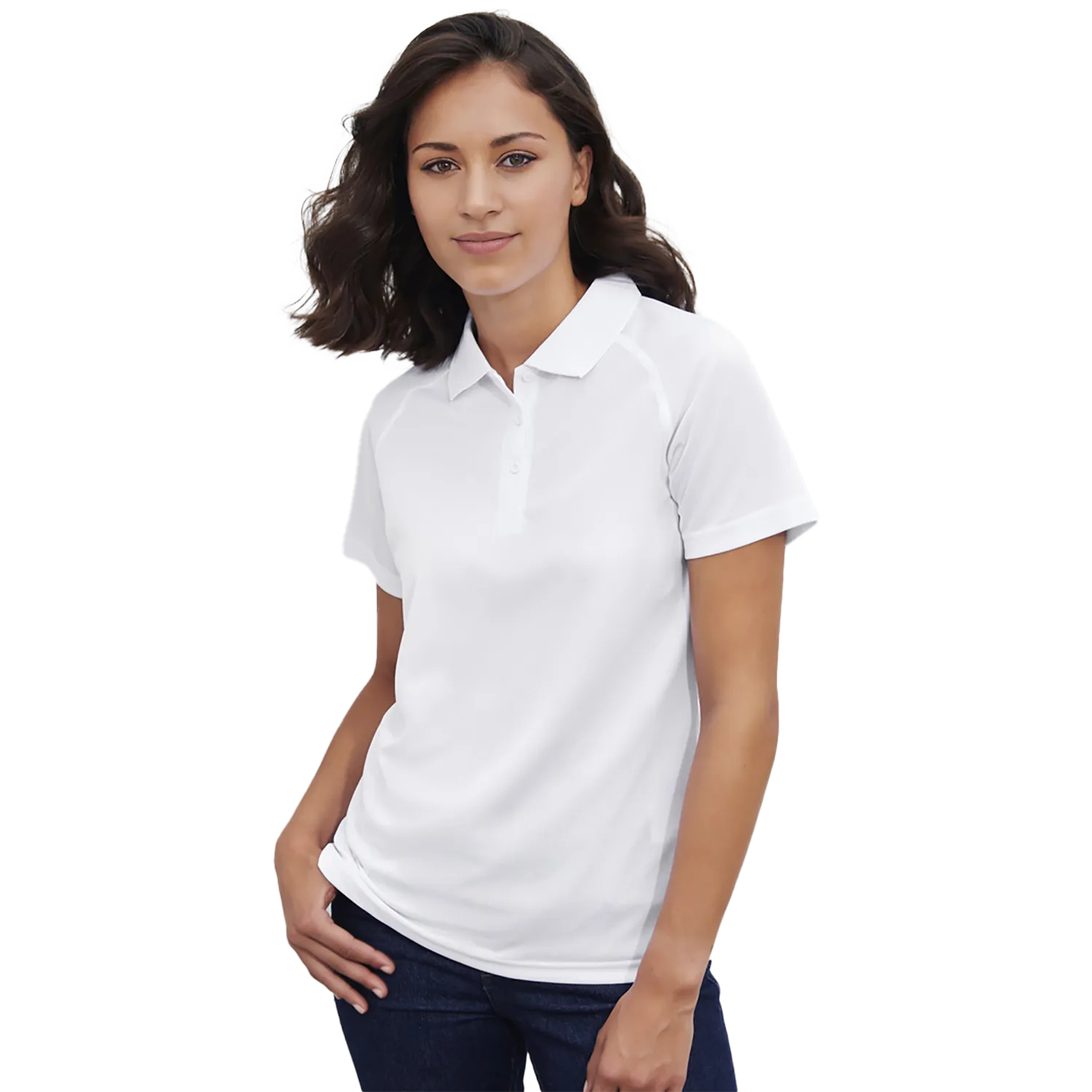 Womens Sprint Short Sleeve Polo Model image