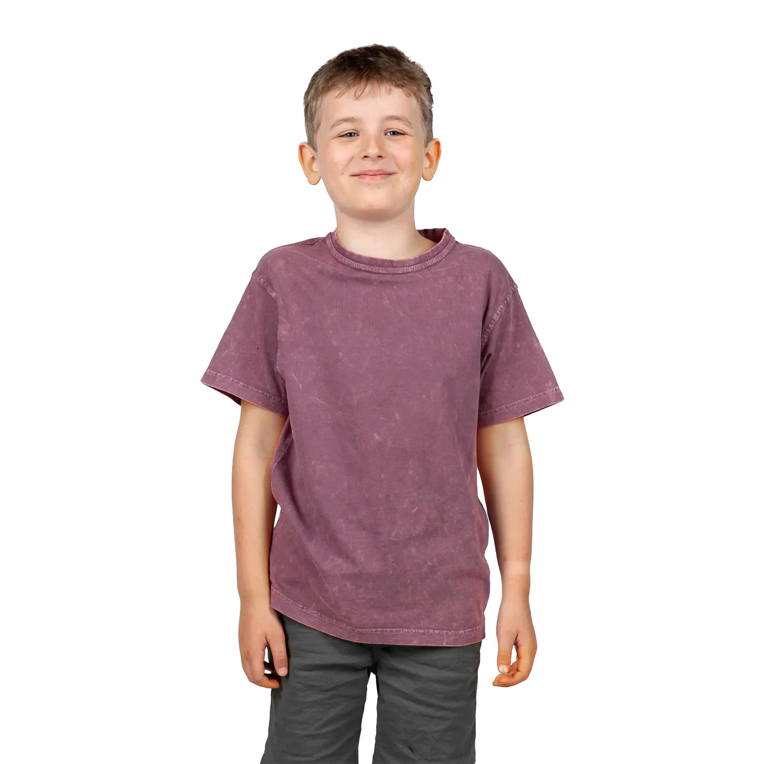 Kid's Stone Wash Tee Model image