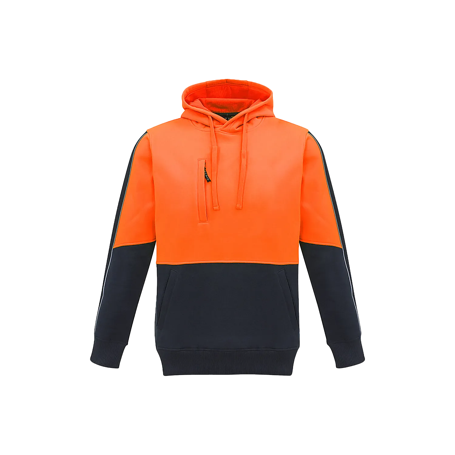 Unisex Hi Vis Pullover Hoodie Model image