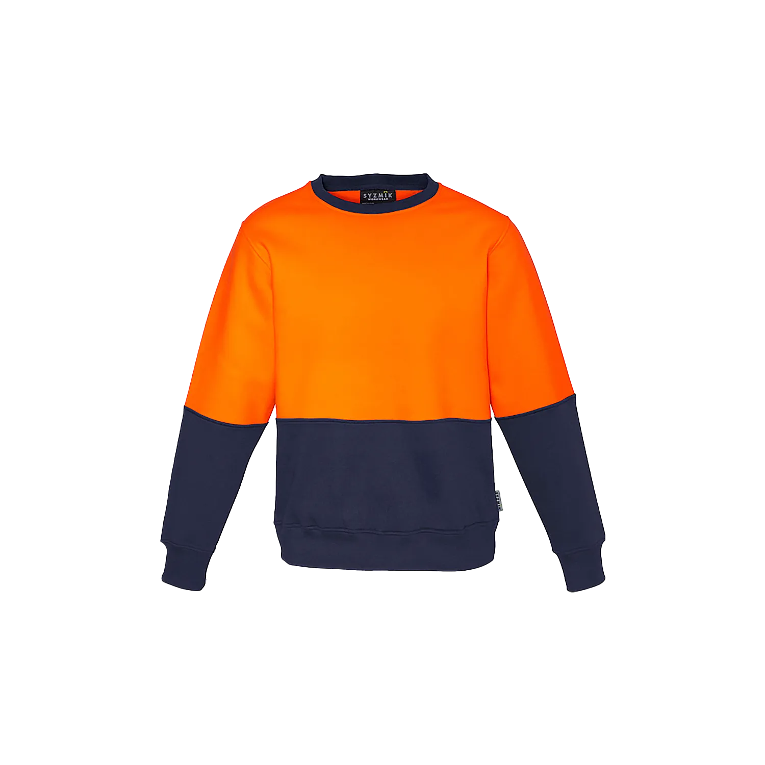 Unisex Hi Vis Crew Sweatshirt Model image