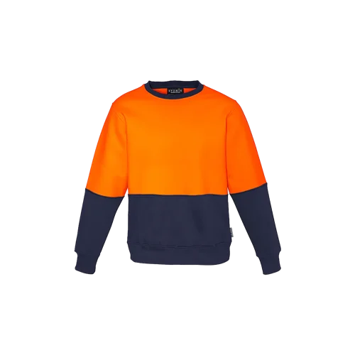 Unisex Hi Vis Crew Sweatshirt Model image