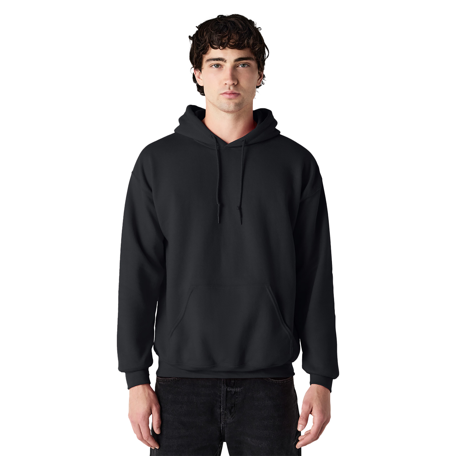 Heavyblend Adult Pullover Hoodie Model image